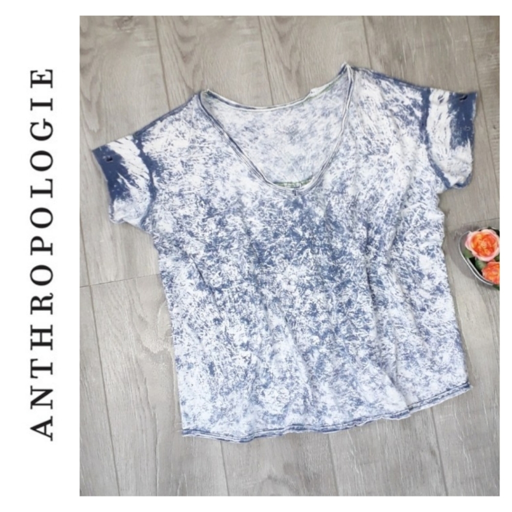 Anthropologie | Stone Washed distressed V-…